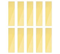 sourcing map 20Pcs Strip Mirror Wall Sticker, 2" x 7.9" Self Adhesive Acrylic Mirror Strips Decal Decoration Removable Wall Decals for Home Living Room Bedroom Background DIY Decor, Gold