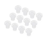 sourcing map 20Pcs T Shape Conical Rubber Grommet Mount Dia 2mm ID 0.5mm H 4mm Transparent Seal Protection Cable Grommets Flexible for Cable Pipe