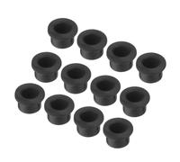 sourcing map 20Pcs T Shape Rubber Grommet Mount Dia 9.5mm ID 6.5mm H 8mm Black Seal Protection Cable Grommets Flexible for Cable Pipe