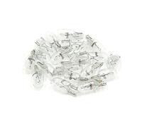 sourcing map 20pcs T10 12V 5W Yellow Dashboard Gauge Bulb Light Interior