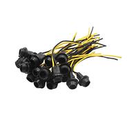 sourcing map 20pcs T10 W5W LED Lamp Wedge Bulb Socket Holder Extension Connector