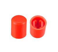 sourcing map 20pcs Tactile Push Button Switch Caps 3.1mm Hole Dia for 6x6mm Micro Tactile Switch Red