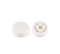 sourcing map 20pcs Tactile Push Button Switch Caps 8x4mm for 6x6x7.3mm Micro Tactile Switch White