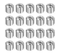 sourcing map 20pcs Thread Repair Inserts M12 x 1.75 Male to M6 x 1 Female Thread 12mm Long Stainless Steel Reducing Nuts Metric Self Tapping Sleeves Threaded Reducer Industrial Fasteners
