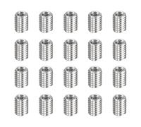 sourcing map 20pcs Thread Repair Inserts M3 x 0.5 Male to M2 x 0.4 Female Thread 4mm Long Stainless Steel Reducing Nuts Metric Self Tapping Sleeves Threaded Reducer Industrial Fasteners