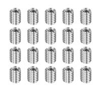 sourcing map 20pcs Thread Repair Inserts M4 x 0.7 Male to M2.5 x 0.45 Female Thread 5mm Long Stainless Steel Reducing Nuts Metric Self Tapping Sleeves Threaded Reducer Industrial Fasteners
