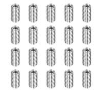 sourcing map 20pcs Thread Repair Inserts M4 x 0.7 Male to M2.5 x 0.45 Female Thread 8mm Long Stainless Steel Reducing Nuts Metric Self Tapping Sleeves Threaded Reducer Industrial Fasteners