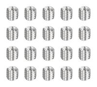 sourcing map 20pcs Thread Repair Inserts M4 x 0.7 Male to M2 x 0.4 Female Thread 4mm Long Stainless Steel Reducing Nuts Metric Self Tapping Sleeves Threaded Reducer Industrial Fasteners