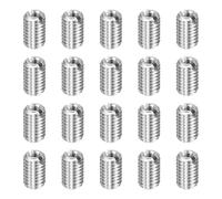 sourcing map 20pcs Thread Repair Inserts M6 x 1 Male to M3 x 0.5 Female Thread 10mm Long Stainless Steel Reducing Nuts Metric Self Tapping Sleeves Threaded Reducer Industrial Fasteners