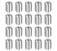 sourcing map 20pcs Thread Repair Inserts M8 x 1.25 Male to M4 x 0.7 Female Thread 12mm Long Stainless Steel Reducing Nuts Metric Self Tapping Sleeves Threaded Reducer Industrial Fasteners