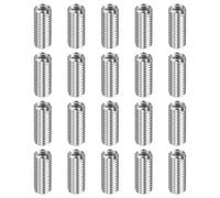 sourcing map 20pcs Thread Repair Inserts M8 x 1.25 Male to M6 x 1 Female Thread 20mm Long Stainless Steel Reducing Nuts Metric Self Tapping Sleeves Threaded Reducer Industrial Fasteners