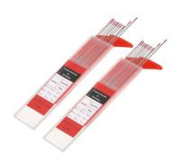 sourcing map 20pcs TIG Welding Tungsten Electrodes 1/16" x 7" 1.8-2.2% for Stainless Steel Welding, Aluminum Magnesium Alloy Welding Aerospace Automobile Manufacturing, Red WT20