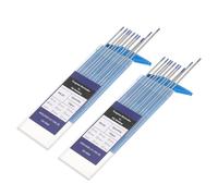 sourcing map 20pcs TIG Welding Tungsten Electrodes 3/32" x 7" 1.8-2.2% Lanthanum for Stainless Steel Welding, Aluminum Magnesium Alloy Welding Aerospace Automobile Manufacturing, Blue WL20