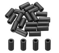 sourcing map 20Pcs Toroid Ferrite Core, 11.5mm OD x 5mm ID x 25mm H Ferrite Ring Chokes Strong Round Magnet to Reduce Signal Loss for RFI EMI RF HF Wires Suppression, Black