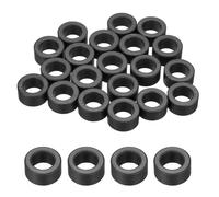 sourcing map 20Pcs Toroid Ferrite Core, 16mm OD x 10mm ID x 8mm H Ferrite Ring Chokes Strong Round Magnet to Reduce Signal Loss for RFI EMI RF HF Wires Suppression, Black