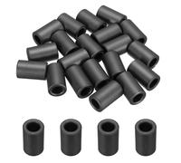 sourcing map 20Pcs Toroid Ferrite Core, 17.5mm OD x 10.5mm ID x 28.5mm H Ferrite Ring Chokes Strong Round Magnet to Reduce Signal Loss for RFI EMI RF HF Wires Suppression, Black
