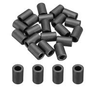 sourcing map 20Pcs Toroid Ferrite Core, 17.5mm OD x 10.5mm ID x 28.5mm H Ferrite Ring Chokes Strong Round Magnet to Reduce Signal Loss for RFI EMI RF HF Wires Suppression, Black