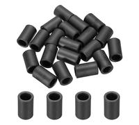 sourcing map 20Pcs Toroid Ferrite Core, 17.5mm OD x 11.5mm ID x 28.5mm H Ferrite Ring Chokes Strong Round Magnet to Reduce Signal Loss for RFI EMI RF HF Wires Suppression, Black
