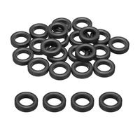 sourcing map 20Pcs Toroid Ferrite Core, 22.5mm OD x 13.8mm ID x 6.4mm H Ferrite Ring Chokes Strong Round Magnet to Reduce Signal Loss for RFI EMI RF HF Wires Suppression, Black