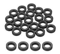 sourcing map 20Pcs Toroid Ferrite Core, 22.5mm OD x 13.8mm ID x 8mm H Ferrite Ring Chokes Strong Round Magnet to Reduce Signal Loss for RFI EMI RF HF Wires Suppression, Black