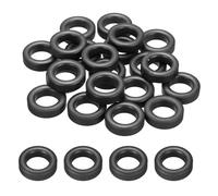 sourcing map 20Pcs Toroid Ferrite Core, 25mm OD x 15mm ID x 8mm H Ferrite Ring Chokes Strong Round Magnet to Reduce Signal Loss for RFI EMI RF HF Wires Suppression, Black