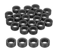 sourcing map 20Pcs Toroid Ferrite Core, 29mm OD x 19mm ID x 15mm H Ferrite Ring Chokes Strong Round Magnet to Reduce Signal Loss for RFI EMI RF HF Wires Suppression, Black