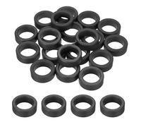sourcing map 20Pcs Toroid Ferrite Core, 36mm OD x 25mm ID x 12.7mm H Ferrite Ring Chokes Strong Round Magnet to Reduce Signal Loss for RFI EMI RF HF Wires Suppression, Black