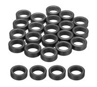 sourcing map 20Pcs Toroid Ferrite Core, 40.6mm OD x 27.4mm ID x 15mm H Ferrite Ring Chokes Strong Round Magnet to Reduce Signal Loss for RFI EMI RF HF Wires Suppression, Black