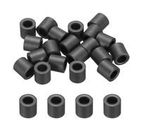 sourcing map 20Pcs Toroid Ferrite Core, 5mm OD x 3mm ID x 5mm H Ferrite Ring Chokes Strong Round Magnet to Reduce Signal Loss for RFI EMI RF HF Wires Suppression, Black