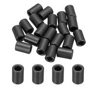 sourcing map 20Pcs Toroid Ferrite Core, 9.5mm OD x 5.5mm ID x 14.5mm H Ferrite Ring Chokes Strong Round Magnet to Reduce Signal Loss for RFI EMI RF HF Wires Suppression, Black