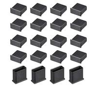 sourcing map 20pcs USB Cap Port Cover Anti Dust Protector 13mmx5mm for USB 2.0 Black