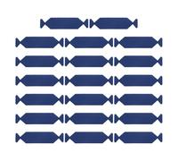 sourcing map 20pcs Vinyl Squeegee Fabric 5 Inch Pre-Cut Self-Adhesive Microfiber Replacement Felt for Squeegee Application Tool, Blue