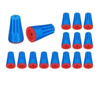 sourcing map 20Pcs Waterproof Wire Connector, UL Listed Cable Terminal Connectors 22-14AWG Twist Nut Caps for Landscape Light, Water Irrigation, Blue Red