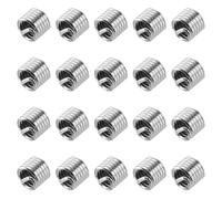 sourcing map 20pcs Wire Thread Inserts 1/4-20 UNC 1.5D(3/8") 304 Stainless Steel Helical Type Coiled Thread Repair Kit Wire Screw Threaded Sleeve Sheath for Mechanical Equipment