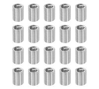 sourcing map 20pcs Wire Thread Repair Inserts M14 x 2 x 2.5D (35mm) Metric 304H Stainless Steel Helical Coiled Wire Screw Threaded Sleeve Sheath for Automotive Repairs