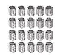 sourcing map 20pcs Wire Threaded Inserts 5/16-24 UNF 2D 15.8mm 304 Stainless Steel Helical Coiled Wire Thread Sleeve