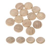 sourcing map 20Pcs Wood Button Plugs, 20mm / 0.79" Hardwood Screw Hole Plug Mushroom Wooden Caps Buttons Ash Wood Plug for Furniture Woodworking Craft Decor (25mm x 20mm)