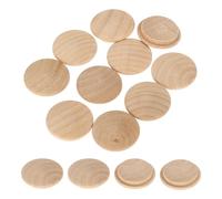 sourcing map 20Pcs Wood Button Plugs, 25mm / 0.98" Hardwood Screw Hole Plug Mushroom Wooden Caps Buttons Beech Wood Plug for Furniture Woodworking Craft Decor (30mm x 25mm)