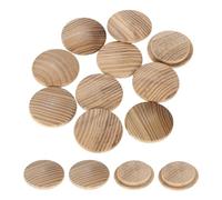 sourcing map 20Pcs Wood Button Plugs, 28mm / 1.1" Hardwood Screw Hole Plug Mushroom Wooden Caps Buttons Ash Wood Plug for Furniture Woodworking Craft Decor (35mm x 28mm)