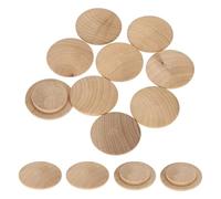 sourcing map 20Pcs Wood Button Plugs, 28mm / 1.1" Hardwood Screw Hole Plug Mushroom Wooden Caps Buttons Beech Wood Plug for Furniture Woodworking Craft Decor (40mm x 28mm)