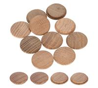sourcing map 20Pcs Wood Button Plugs, 30mm / 1.18" Hardwood Screw Hole Plug Mushroom Wooden Caps Buttons Oak Wood Plug for Furniture Woodworking Craft Decor (35mm x 30mm)