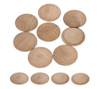 sourcing map 20Pcs Wood Button Plugs, 35mm / 1.38" Hardwood Screw Hole Plug Mushroom Wooden Caps Buttons Oak Wood Plug for Furniture Woodworking Craft Decor (45mm x 35mm)