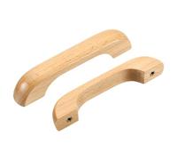 sourcing map 20Pcs Wood Drawer Pulls Handles, U Shaped 96mm/3.78" Hole Spacing Beech Wood Cabinets Drawer Knobs Pull Handles for Kitchen Cabinets Dresser Furniture