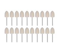 sourcing map 20pcs Wool Felt Mounted Mandrel Points 12mm Head 1/10 Inch Shank Conical Polishing Bits Burrs Felt Polishing Buffing Wheel for Rotary Tool