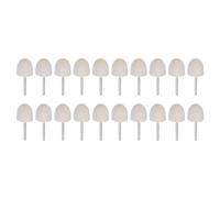 sourcing map 20pcs Wool Felt Mounted Mandrel Points 20mm Head 1/8 Inch Shank Conical Polishing Bits Burrs Felt Polishing Buffing Wheel for Rotary Tool