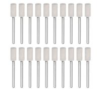 sourcing map 20pcs Wool Felt Mounted Mandrel Points 6mm Head 1/8 Inch Shank Cylinder Polishing Bits Burrs Felt Polishing Buffing Wheel for Rotary Tool