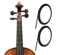 sourcing map 216 ft 2 Rolls Violin Fingerboard Tapes 3mm Black Adhesive PET Cello Finger Guide Stickers Fingerboard Tape for Various Orchestra Instruments Fretboard Note Positions