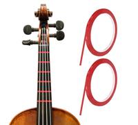 sourcing map 216 ft 2 Rolls Violin Fingerboard Tapes 3mm Red Adhesive PET Cello Finger Guide Stickers Fingerboard Tape for Various Orchestra Instruments Fretboard Note Positions