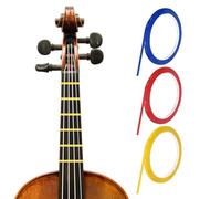 sourcing map 216 ft 3 Rolls Violin Fingerboard Tapes 3mm Adhesive PET Cello Finger Guide Sticker Fingerboard Tape for Various Orchestra Instruments Fretboard Note Position, (Red, Yellow, Blue)