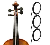 sourcing map 216 ft 3 Rolls Violin Fingerboard Tapes 3mm Black Adhesive PET Cello Finger Guide Stickers Fingerboard Tape for Various Orchestra Instruments Fretboard Note Positions